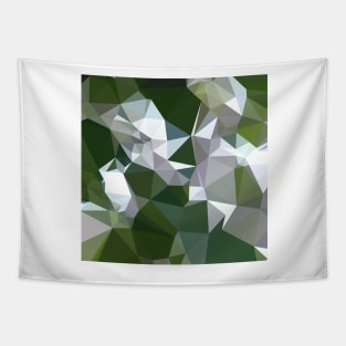 Castleton Green Abstract Low Polygon Background Tapestry