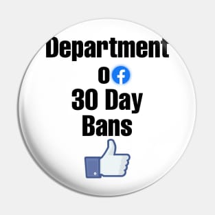 Facebook ban Pin