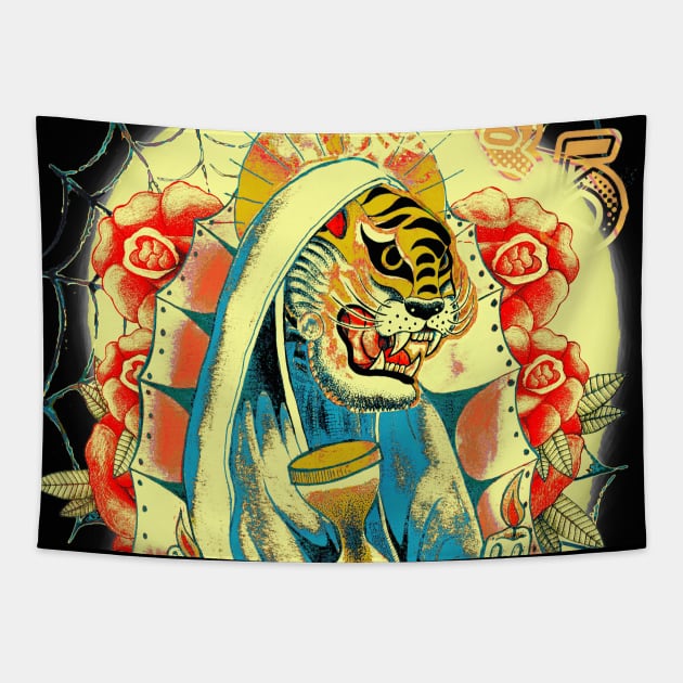 Holy Tiger Tapestry by miskel