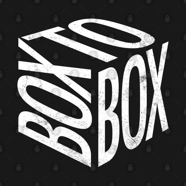 Box to box (white) by StripTees