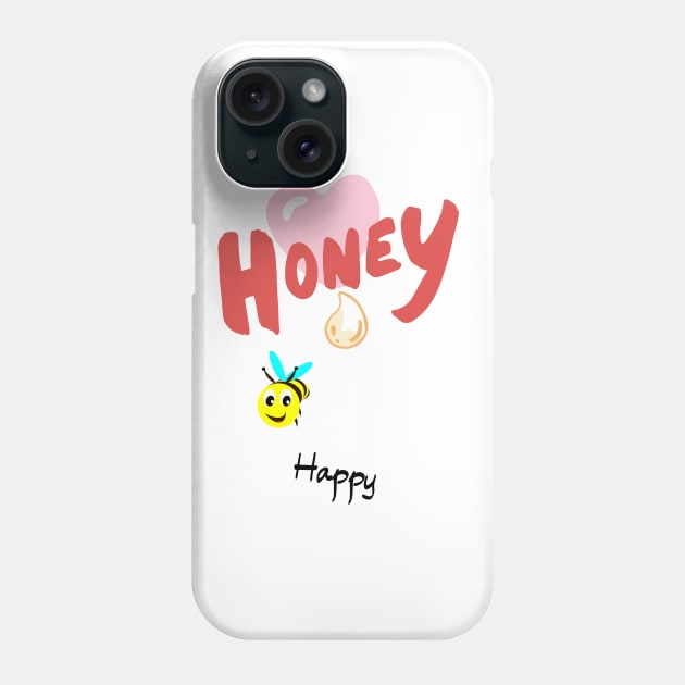 Honey Bee Happy Phone Case by Beesgifts