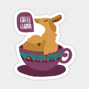 Coffee Llama Magnet