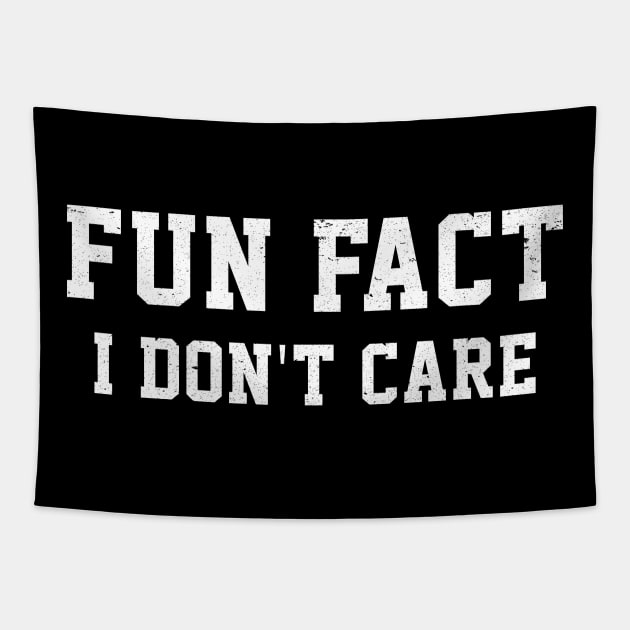 Funny Mom Fun Fact I Don't Care Gift For Friend Tapestry by anitakayla32765