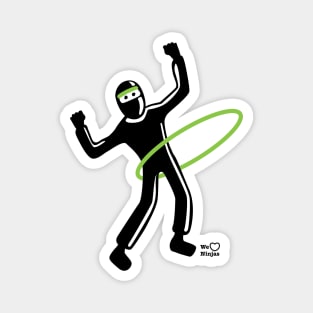 Ninja Hula Hooping! Magnet