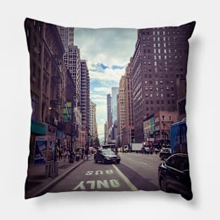 Sixth Ave Street Midtown Manhattan NYC Pillow