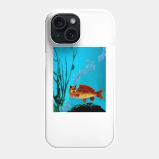 Gold Fish Kitty Phone Case