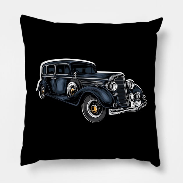 Classic Car Pillow by TambuStore