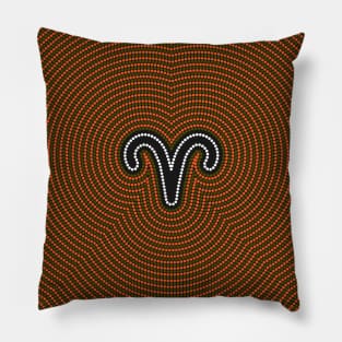Aries Aboriginal Pattern art Pillow