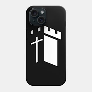 The cross of Jesus Christ against the backdrop of the fortress Phone Case