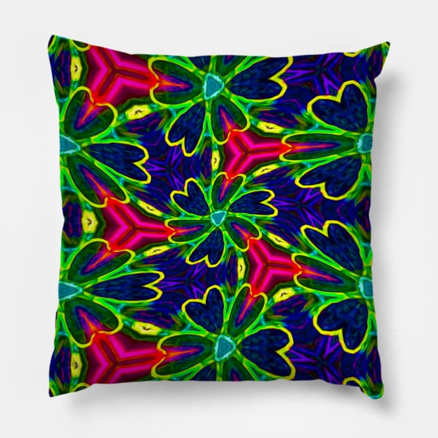 Cute Watercolor Flower Pattern Pillow by PatternFlower