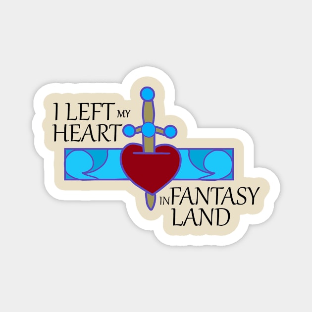 I Left My Heart in Fantasy Land Magnet by Wizarding Wands & Mickey Ears