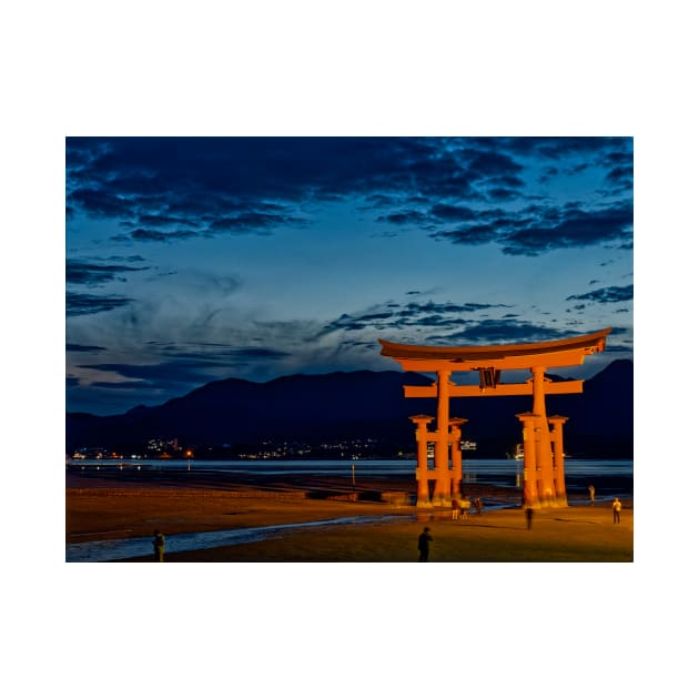 Tori of Itsukushima Shrine on Miyajima Island by Offiinhoki