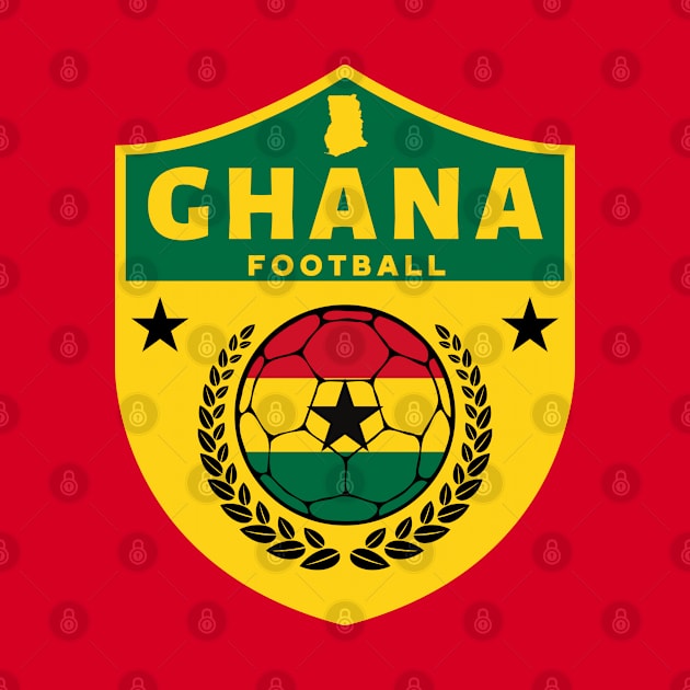 Ghana Football Emblem by footballomatic