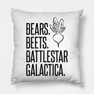 Bears Beets Battlestar Galactica Bubble-free Pillow