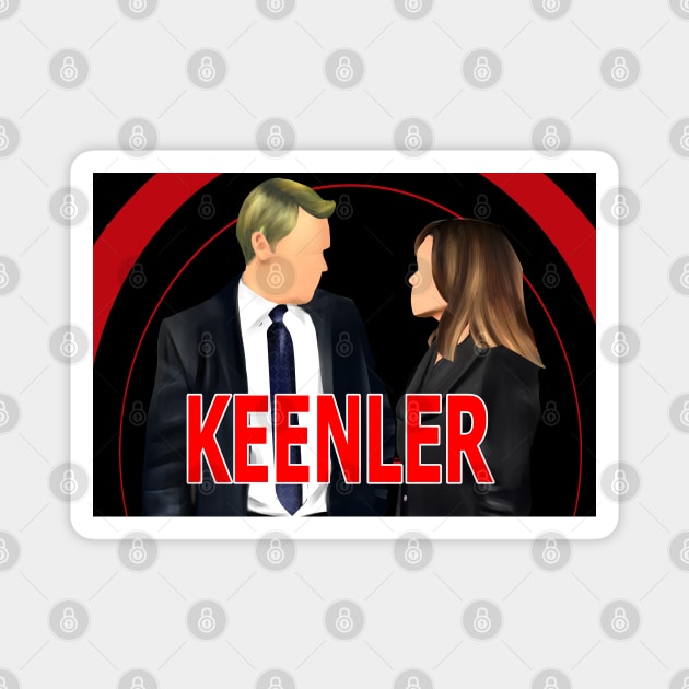 Keen and ressler best scenes #blacklist #keenler drawing Magnet by BeccaKen Designs