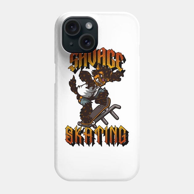 Savage skating Phone Case by Milon store