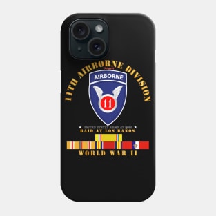 11th Airborne Division - Raid at Los Baños - WWII w PAC SVC Phone Case