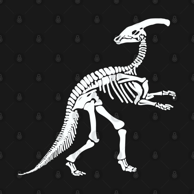 Terra Fossil Parasaurus Dinosaur White by Terra Fossil Merch