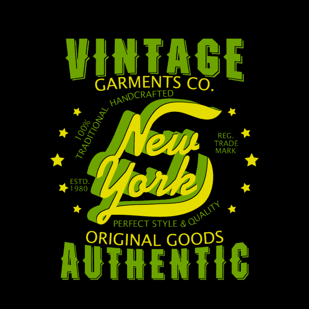 Vintage design New York Garment by Nocrayons