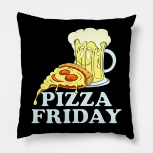 Pizza & Beer Lover PIZZA FRIDAY for Pizzaholic Pillow