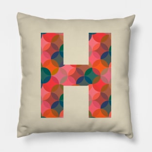 Letter H Initial Pillow