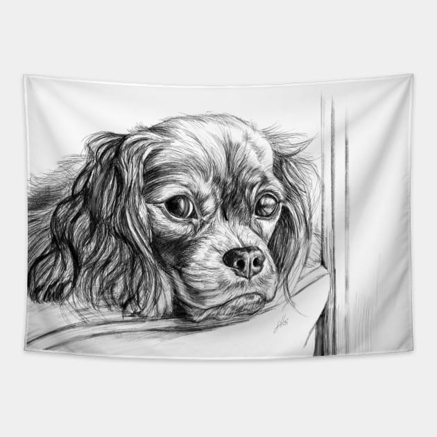 King Charles Spaniel Tapestry by sophiedesigns