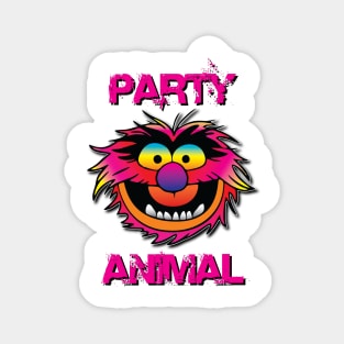 Party Animal Muppet - Pink Magnet
