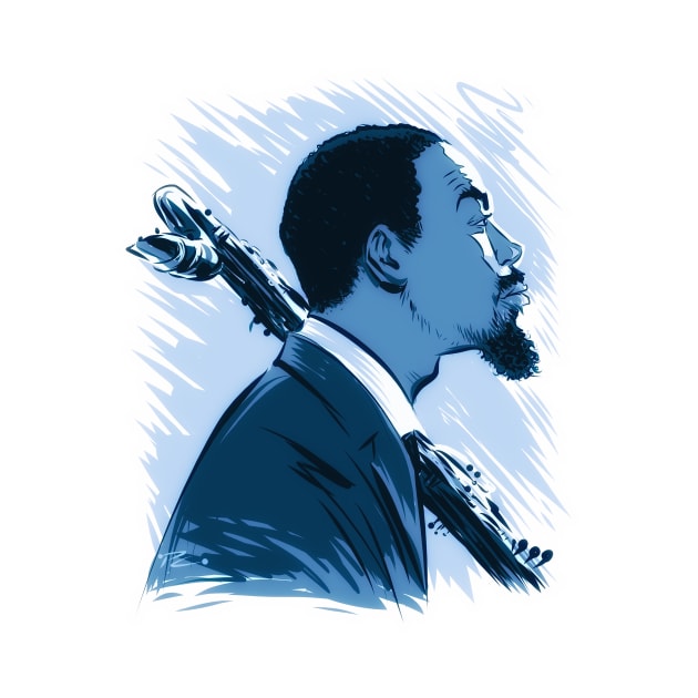 Eric Dolphy - An illustration by Paul Cemmick by PLAYDIGITAL2020