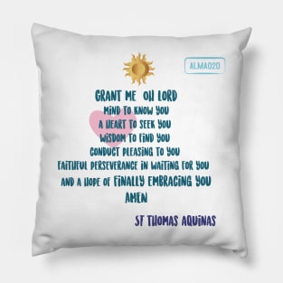 CITA SANTO THOMAS AQUINAS. GRANT ME OH LORD Pillow