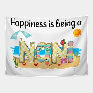 Happiness Is Being A Nani Summer Beach Happy Mother's Tapestry