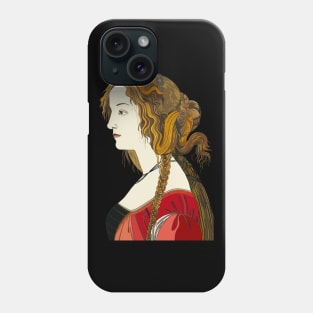 Inspired by Sandro Botticelli’s Ideal Portrait of a Lady Phone Case