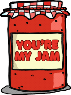 You're My Jam ≈≈ Cute Graphic Design Gift Magnet