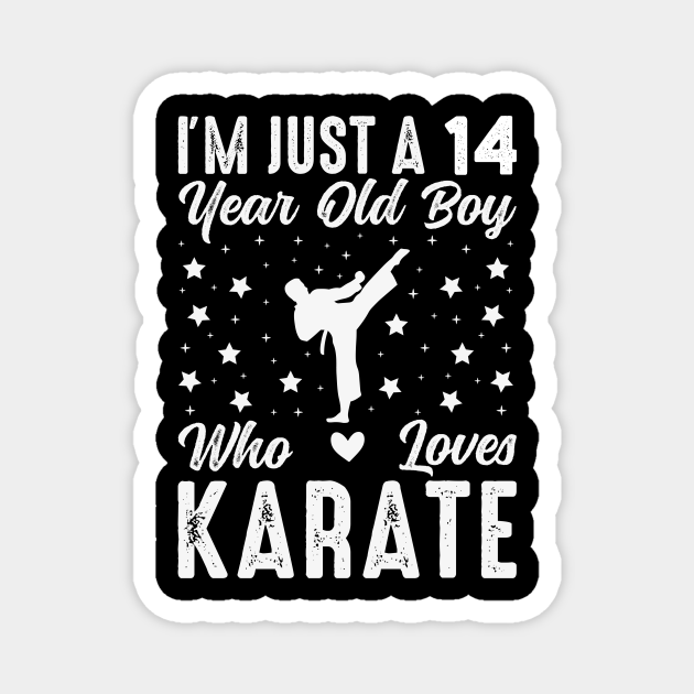 Sport Karate 14 Year Old Boy Birthday Birthday Boy Magnet TeePublic