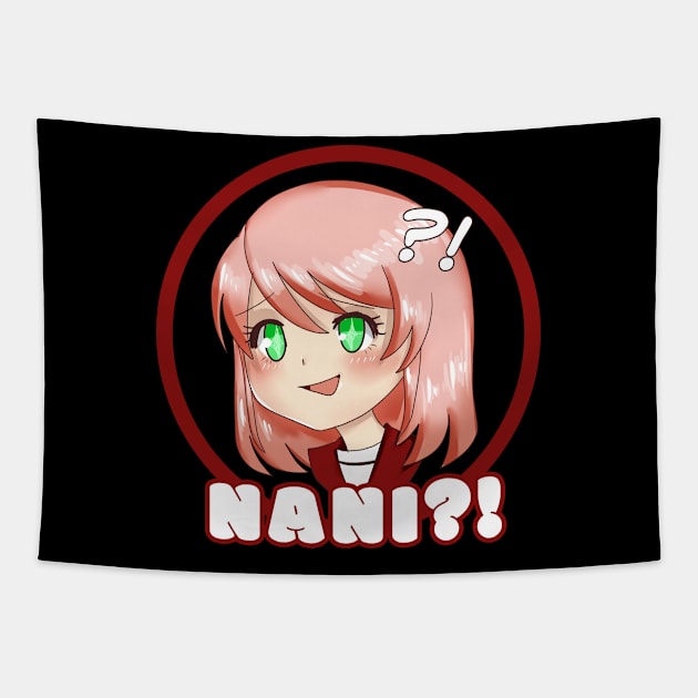 Anime Girl Saying Nani Tapestry by Alex21