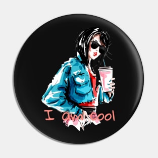 Cool girl in sunglasses Pin