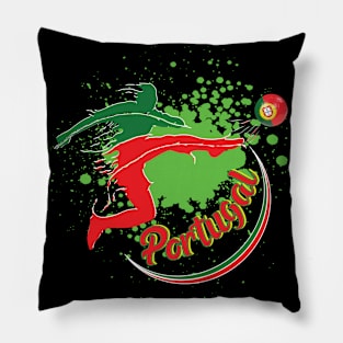 super Splash Fußballer für Portugal Pillow