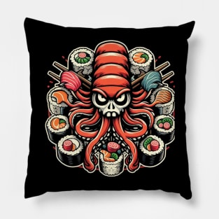 Octo Sushi | Cool Sushi Lover Art Pillow