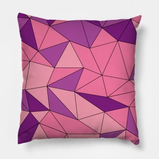 Purple Geometric Design Pattern Pillow