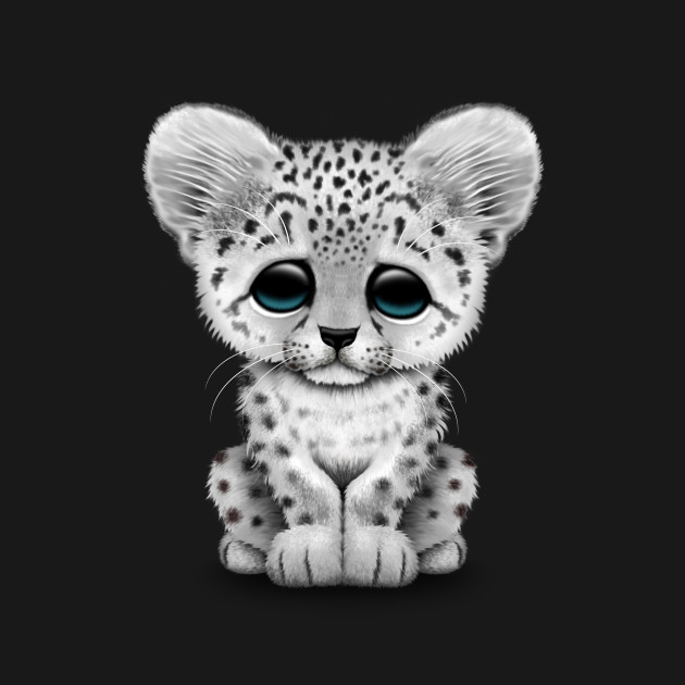 Disover Cute Snow Leopard Cub - Snow Leopard - T-Shirt