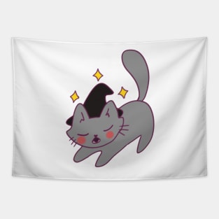 Gray wizard cat Tapestry