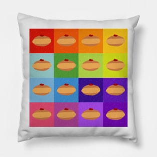 Doughnuts Galore Rainbow Square Print Pillow