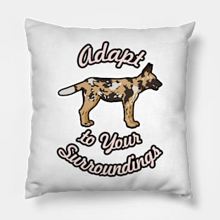 ❤️ Adapt to Your Surroundings, Cute Painted Dog Pillow