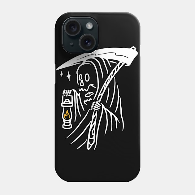 Grim Reaper and Lighting Phone Case by quilimo