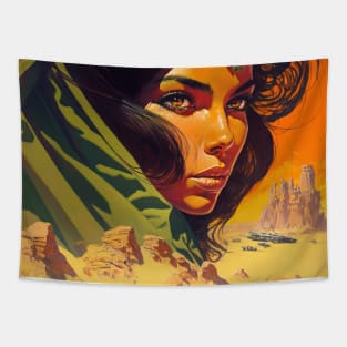 We Are Floating In Space - 93 - Sci-Fi Inspired Retro Artwork Tapestry