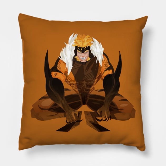 The Butcher Pillow by Firebluegraphics