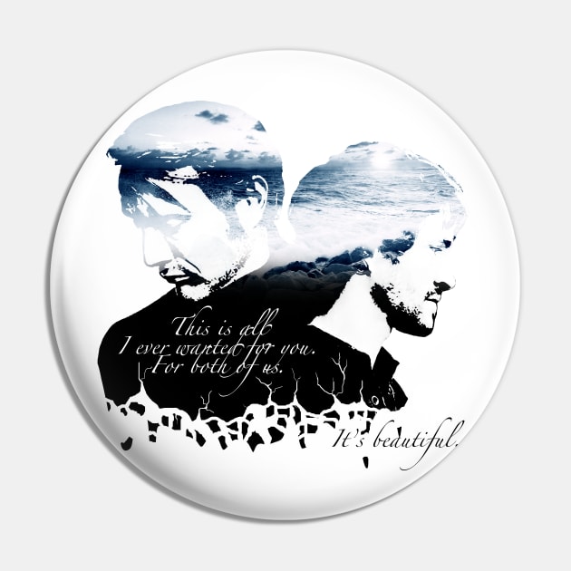 It's Beautiful - Hannibal Pin by tirmedesign