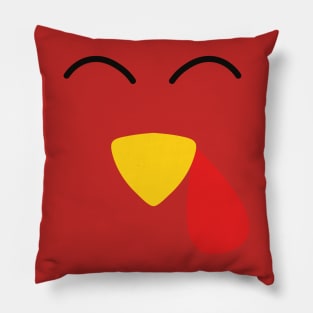 Turkey Face Costume T-Shirt Pillow