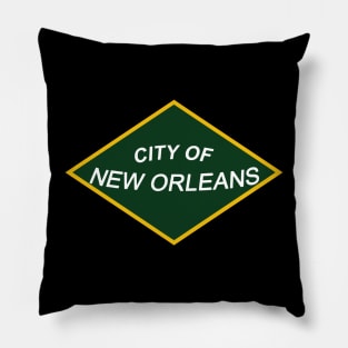 The City of New Orleans Railroad Pillow