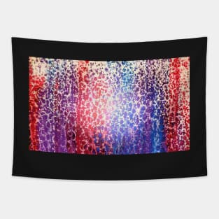 Abstract in Purple Red Blue Stained Glass Look Tapestry