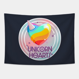 Unicorn Hearts Tapestry